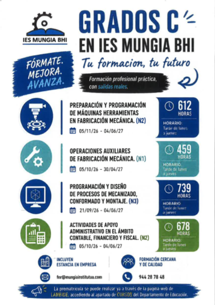 Imagen GRADOS C EN IES MUNGIA BHI