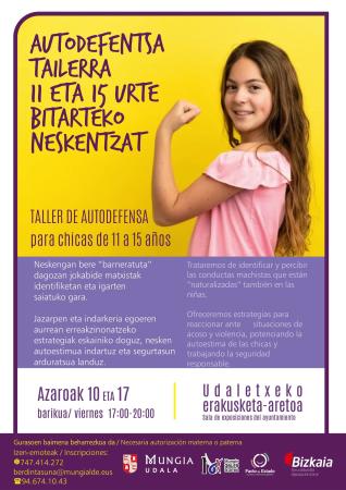 Taller de autodefensa feminista para chicas entre 11 y 15 años