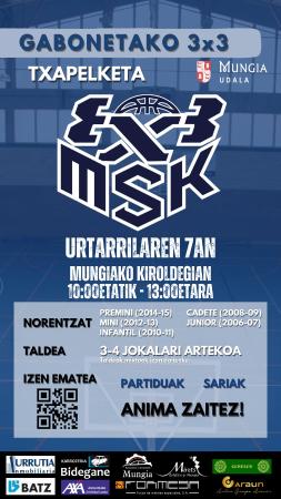 BALONCESTO: MSK 3X3 ESKOLA GABONETAN