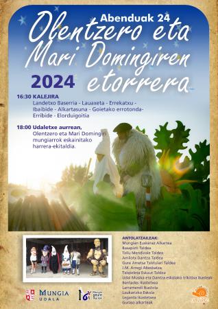 Olentzeroren eta Mari Domingiren etorrera