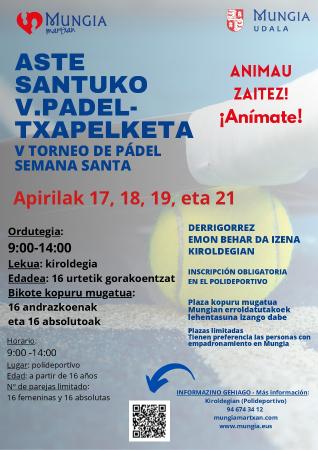 V Torneo de Pádel Semana Santa