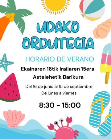 Imagen HORARIO DE VERANO