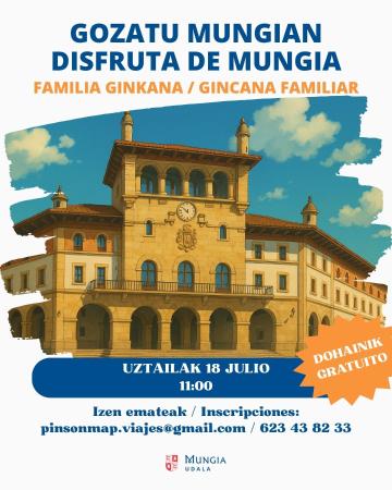 Irudia “Gozatu Mungian” doako familia ginkana uztailaren 18an