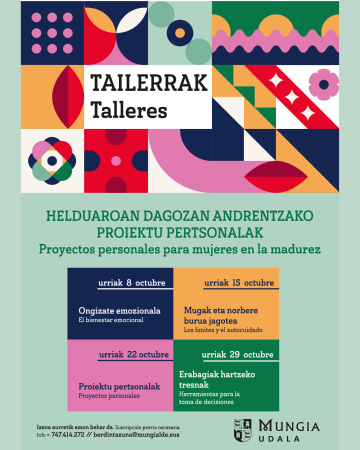 Talleres: Proyectos personales para mujeres en la madurez