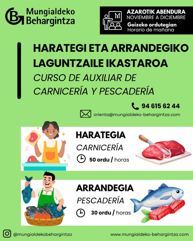 Imagen AUXILIAR DE CARNICERÍA Y PESCADERÍA