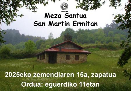 Misa Santa en la ermita de San Martín