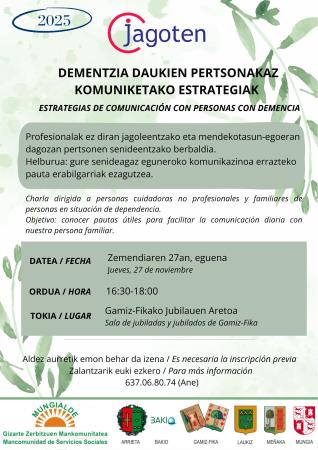 Estrategias de comunicación con personas con demencia