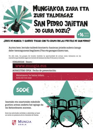 Imagen Abierto el plazo de inscripción para el concurso de grupos de las fiestas de San Pedro