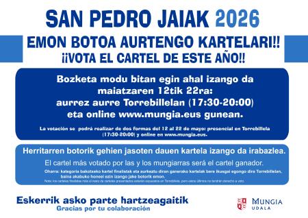 Imagen Votación del cartel de fiestas de San Pedro 2026